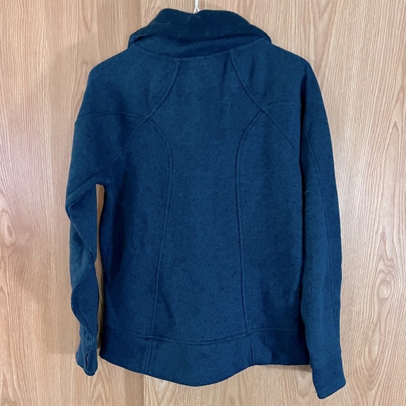 Avalanche Blue Thick Knit Full Zip Cardigan Sweater Jacket - Picture 3 of 4